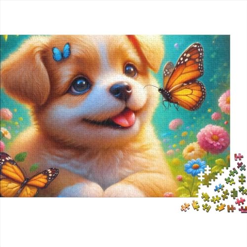 Cute Dog Puzzle, 1000 Teile Puzzle, Erwachsene Puzzle, Einzigartiges Puzzle, Familienpuzzle, Denkspiel 1000pcs (75x50cm) von CPXSEMAZA