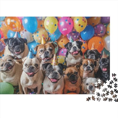 Cute Dogs Puzzle 300 Teile,Puzzle Für Erwachsene, Impossible Puzzle,Geschicklichkeitsspiel Für Die Ganze Familie,Home Dekoration Puzzle 300pcs (40x28cm) von CPXSEMAZA