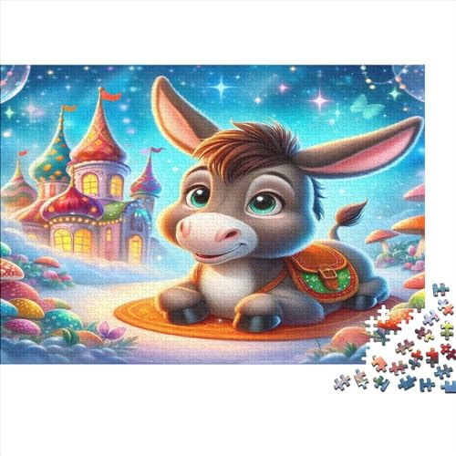 Cute Donkey Puzzles 300 Teile Für Erwachsene Puzzles Für Erwachsene 300 Teile Puzzle Lernspiele Heimdekoration Puzzle 300pcs (40x28cm) von CPXSEMAZA