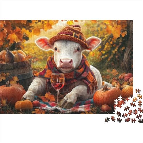 Cute Highland Cow Baby 500-teilige Puzzles Für Erwachsene Puzzle 500 Teile Impossible Puzzle 500 Puzzles Für Erwachsene Für Erwachsene Und Kinder Ab 12 Jahren 500pcs (52x38cm) von CPXSEMAZA