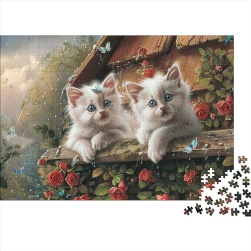 Cute Kitten 1000 Teile Puzzle 1000 Teile Erwachsenen-Puzzle Geschicklichkeitsspiel Für Die Ganze Familie Puzzle Farbenfrohes Erwachsenen Puzzle Ab 14 Jahren 1000pcs (75x50cm) von CPXSEMAZA