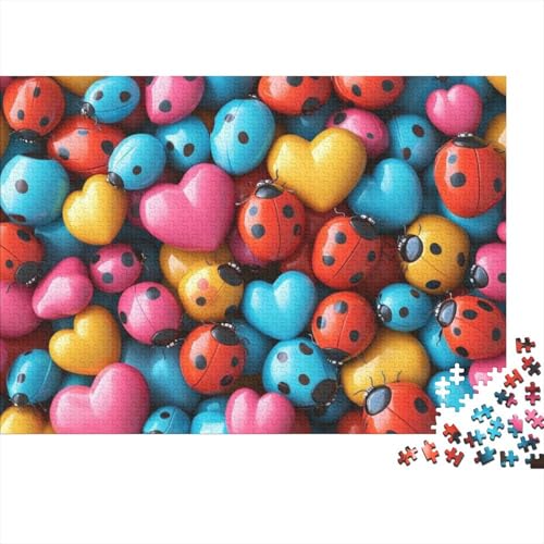 Cute Ladybug Puzzles Für Erwachsene 500-teiliges Puzzle Für Erwachsene Anspruchsvolles Spiel 500pcs (52x38cm) von CPXSEMAZA