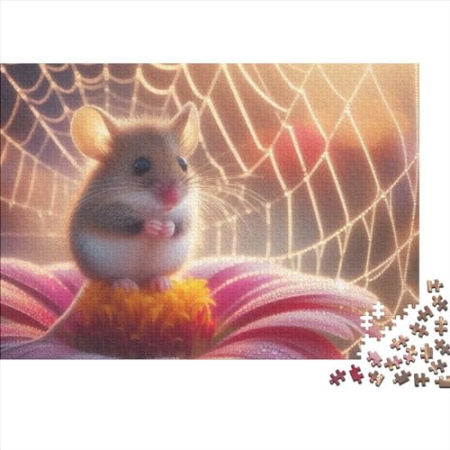 Cute Mouse Puzzle, 300 Teile Puzzle, Erwachsene Puzzle, Einzigartiges Puzzle, Familienpuzzle, Denkspiel 300pcs (40x28cm) von CPXSEMAZA