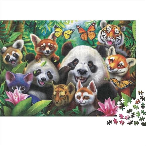 Cute Panda 300 Teile Holzpuzzle Für Erwachsene Puzzle 300 Teile Heimdekorationspuzzle 300 Puzzles Für Erwachsene Spielzeug Und Spiele 300pcs (40x28cm) von CPXSEMAZA