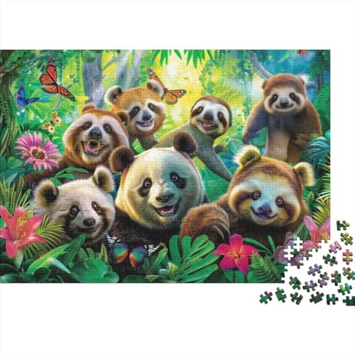 Cute Panda Puzzles 300 Teile Für Erwachsene Puzzles Für Erwachsene 300 Teile Puzzle Lernspiele Heimdekoration Puzzle 300pcs (40x28cm) von CPXSEMAZA