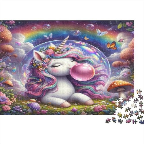 Cute Pony Jigsaw Puzzle Für Sohn/Kinder Familie Zusammen 300 Schlafzimmer Dekoration Puzzles Erwachsene 300 Stück Holz Puzzle Spiel Kinder Geschenk 300pcs (40x28cm) von CPXSEMAZA