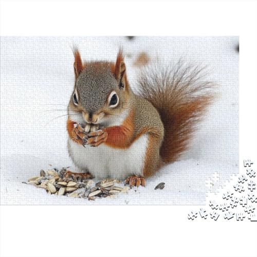 Cute Squirrel Puzzles Für Erwachsene 500 Teile Puzzle 500 Teile Impossible Puzzle 500 Puzzles Für Erwachsene Spielzeug Und Spiele 500pcs (52x38cm) von CPXSEMAZA