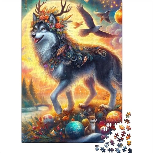 Cute Wolf Puzzle 300 Teile 300 Teile Puzzle Für ErwachseneImpossible Puzzle Erwachsenenpuzzle Ab 14 Jahren 300pcs (40x28cm) von CPXSEMAZA