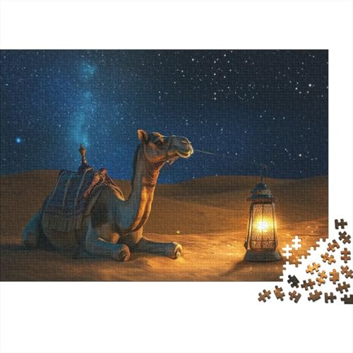 Desert Camel Puzzle Für Erwachsene, 1000 Teile, Puzzle Für Erwachsene, Lernspiel, Herausforderungsspielzeug Ninny 1000-teiliges Puzzle Für Erwachsene Und Kinder. Lernspiele, Heimdekoration 1000pcs (75 von CPXSEMAZA