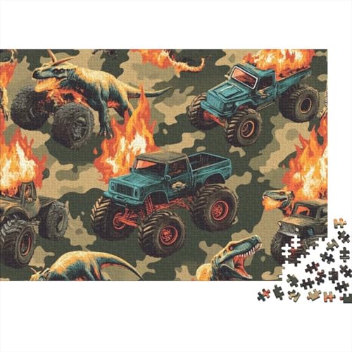 Dinosaurs Puzzle Für Erwachsene 1000 Teile Trucks Puzzle 1000 Teile Für Erwachsene Geschenke 1000pcs (75x50cm) von CPXSEMAZA