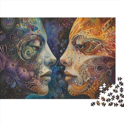 Dual Personality Puzzle 500 Teilepuzzle Erwachsene 500 Teile Geschicklichkeitsspiel Für Die Ganze FamilieErwachsenenpuzzle Ab 14 Jahren 500pcs (52x38cm) von CPXSEMAZA