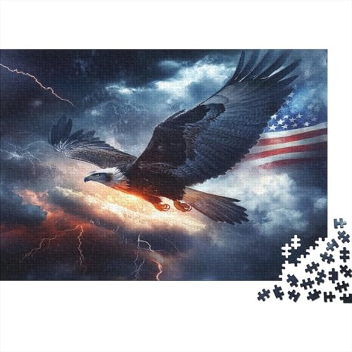 Eagle Puzzle Für Erwachsene, 1000 Teile, Puzzle Für Erwachsene, Lernspiel, Herausforderungsspielzeug Hawk 1000-teiliges Puzzle Für Erwachsene Und Kinder. Lernspiele, Heimdekoration 1000pcs (75x50cm) von CPXSEMAZA