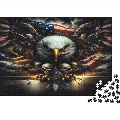 Eagle Skull Puzzle Für Erwachsene 1000-teiliges Puzzle Für Erwachsene, Puzzle 1000 Teile Für Erwachsene - Anspruchsvolle Puzzlespiele 1000pcs (75x50cm) von CPXSEMAZA