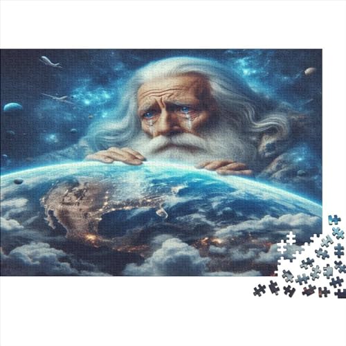 Earth Creator Jigsaw Puzzle Für Sohn/Kinder Familie Zusammen 500 Schlafzimmer Dekoration Puzzles Erwachsene 500 Stück Holz Puzzle Spiel Kinder Geschenk 500pcs (52x38cm) von CPXSEMAZA