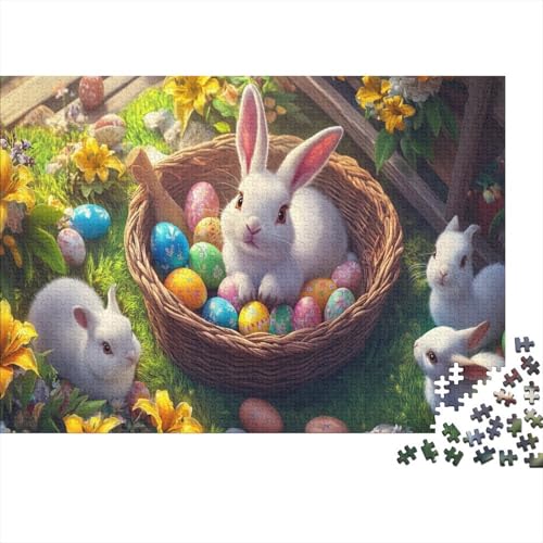 Easter Eggs Puzzle Für Erwachsene 1000-teiliges Puzzle Für Erwachsene,Bunny Egg Puzzle 1000 Teile Für Erwachsene - Anspruchsvolle Puzzlespiele 1000pcs (75x50cm) von CPXSEMAZA