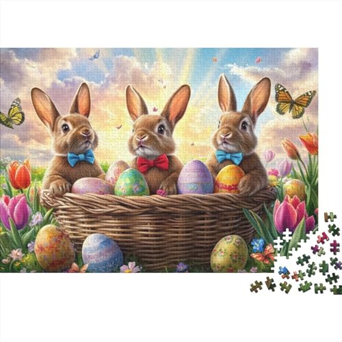 Easter Eggs Puzzle Für Erwachsene 1000-teiliges Puzzle Für Erwachsene,Bunny Egg Puzzle 1000 Teile Für Erwachsene - Anspruchsvolle Puzzlespiele 1000pcs (75x50cm) von CPXSEMAZA