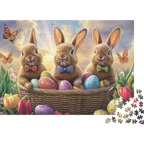 Easter Eggs1000-teiliges Puzzle Für Erwachsene Und Kinder Ab 12 Jahren -Bunny Egg 1000pcs (75x50cm) von CPXSEMAZA