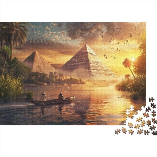 Egypt Nile River Jigsaw Puzzle Für Sohn/Kinder Familie Zusammen 300 Schlafzimmer Dekoration Puzzles Erwachsene 300 Stück Holz Puzzle Spiel Kinder Geschenk 300pcs (40x28cm) von CPXSEMAZA