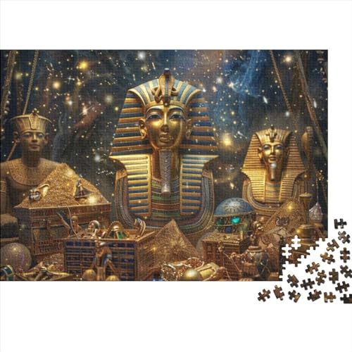 Egyptian Pharaoh Puzzle, 1000 Teile Puzzle, Erwachsene Puzzle, Einzigartiges Puzzle, Familienpuzzle, Denkspiel 1000pcs (75x50cm) von CPXSEMAZA