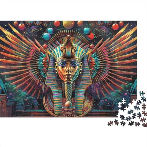 Egyptian Pharaoh Puzzle, 500 Teile Puzzle, Erwachsene Puzzle, Einzigartiges Puzzle, Familienpuzzle, Denkspiel 500pcs (52x38cm) von CPXSEMAZA