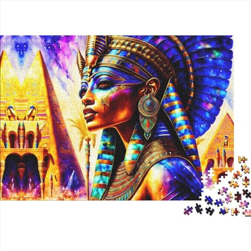 Egyptian Pharaoh Ungelöstes 3D-Puzzle Mit 300 Teilen Für Erwachsene Und Jugendliche Ab 12 Jahren 300pcs (40x28cm) von CPXSEMAZA