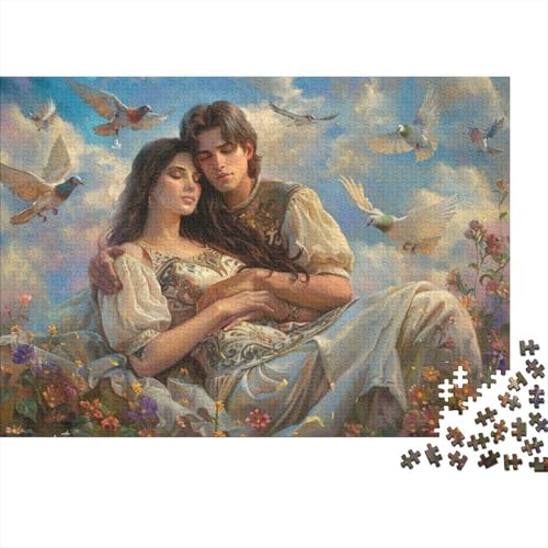 European Couple Puzzle, 500 Teile Puzzle, Erwachsene Puzzle, Einzigartiges Puzzle, Familienpuzzle, Denkspiel 500pcs (52x38cm) von CPXSEMAZA