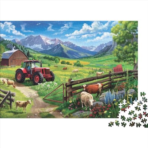 European Farm Puzzle, 500 Teile Puzzle, Erwachsene Puzzle, Einzigartiges Puzzle, Familienpuzzle, Denkspiel 500pcs (52x38cm) von CPXSEMAZA