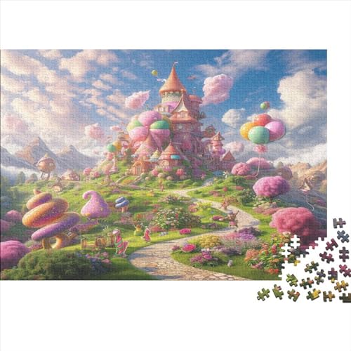 Fairy Castle Puzzles 500 Teile Für Erwachsene Puzzles Für Erwachsene 500 Teile Puzzle Lernspiele Ungelöstes Puzzle 500pcs (52x38cm) von CPXSEMAZA