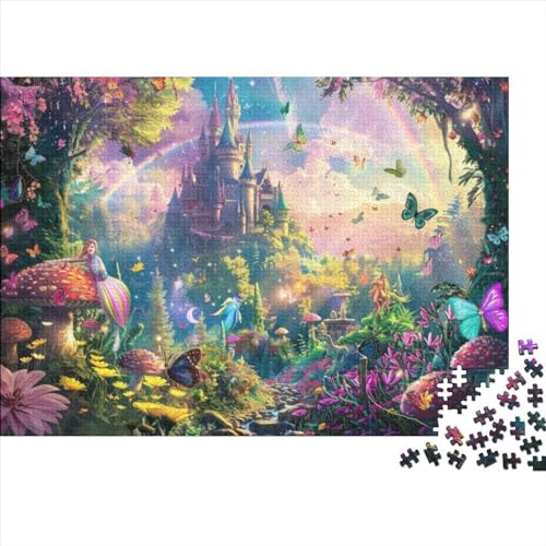 Fairytale World Jigsaw Puzzle Für Sohn/Kinder Familie Zusammen 1000 Schlafzimmer Dekoration Puzzles Erwachsene 1000 Stück Holz Puzzle Spiel Kinder Geschenk 1000pcs (75x50cm) von CPXSEMAZA