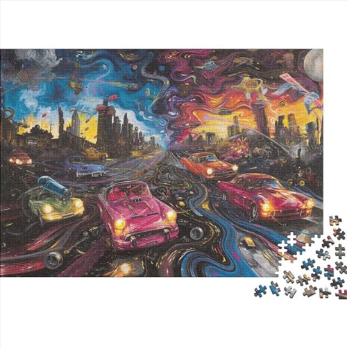 Fantasy Car 1000-teilige Holzpuzzles Für Erwachsene. 1000-teilige Puzzles. Impossible Puzzle. 1000-teilige Puzzles Für Erwachsene Und Kinder Ab 12 Jahren 1000pcs (75x50cm) von CPXSEMAZA