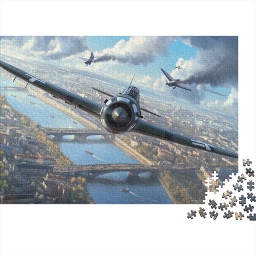 Fighter Jigsaw Puzzle Für Sohn/Kinder Familie Zusammen 1000 Schlafzimmer Dekoration Puzzles Erwachsene 1000 Stück Holz Puzzle Spiel Kinder Geschenk 1000pcs (75x50cm) von CPXSEMAZA