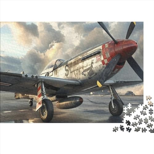 Fighter Jigsaw Puzzle Für Sohn/Kinder Familie Zusammen 300 Schlafzimmer Dekoration Puzzles Erwachsene 300 Stück Holz Puzzle Spiel Kinder Geschenk 300pcs (40x28cm) von CPXSEMAZA