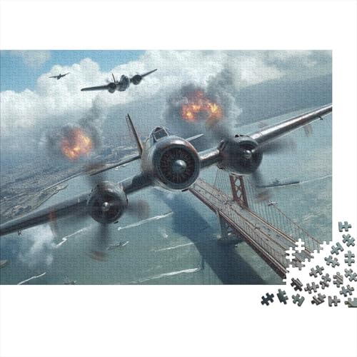 Fighter Puzzle, 1000 Teile Puzzle, Erwachsene Puzzle, Einzigartiges Puzzle, Familienpuzzle, Denkspiel 1000pcs (75x50cm) von CPXSEMAZA