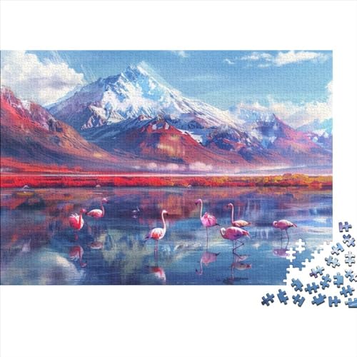 Flamingo Puzzle, 300 Teile Puzzle, Erwachsene Puzzle, Einzigartiges Puzzle, Familienpuzzle, Denkspiel 300pcs (40x28cm) von CPXSEMAZA