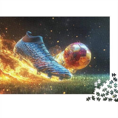 Football Puzzle, 500 Teile Puzzle, Erwachsene Puzzle, Einzigartiges Puzzle, Familienpuzzle, Denkspiel 500pcs (52x38cm) von CPXSEMAZA