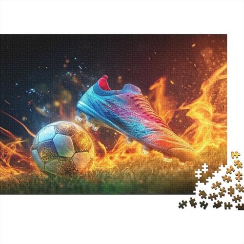 Football Puzzles Für Erwachsene 500-teiliges Puzzle Für Erwachsene Anspruchsvolles Spiel 500pcs (52x38cm) von CPXSEMAZA