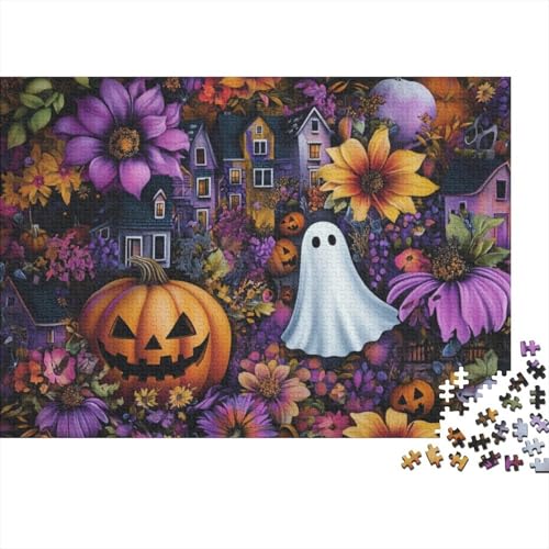 Ghosts Puzzle Für Erwachsene, 1000 Teile, Puzzle Für Erwachsene, Lernspiel, Herausforderungsspielzeug Pumpkins 1000-teiliges Puzzle Für Erwachsene Und Kinder. Lernspiele, Heimdekoration 1000pcs (75x50 von CPXSEMAZA