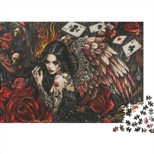 Gothic Rose 1000 Teile Puzzle1000 Teiliges Puzzlespiel Geschicklichkeitsspiel Für Die Ganze Familie Geschicklichkeitsspiele Erwachsenen Puzzle Ab 12 Jahren 1000pcs (75x50cm) von CPXSEMAZA