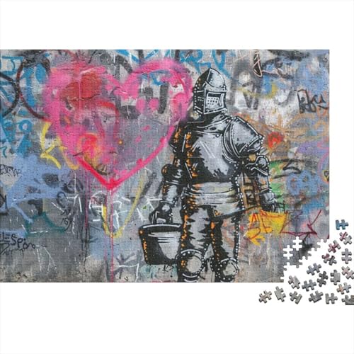 Graffiti Art Jigsaw Puzzle Für Sohn/Kinder Familie Zusammen 300 Schlafzimmer Dekoration Puzzles Erwachsene 300 Stück Holz Puzzle Spiel Kinder Geschenk 300pcs (40x28cm) von CPXSEMAZA