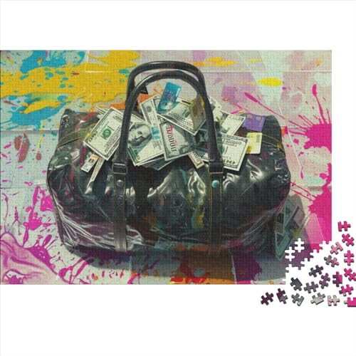 Graffiti Bags Puzzle 500 Teilepuzzle 3D Erwachsene Home Dekoration Puzzle Geschicklichkeitsspiele Erwachsenen Puzzle Ab 12 Jahren 500pcs (52x38cm) von CPXSEMAZA