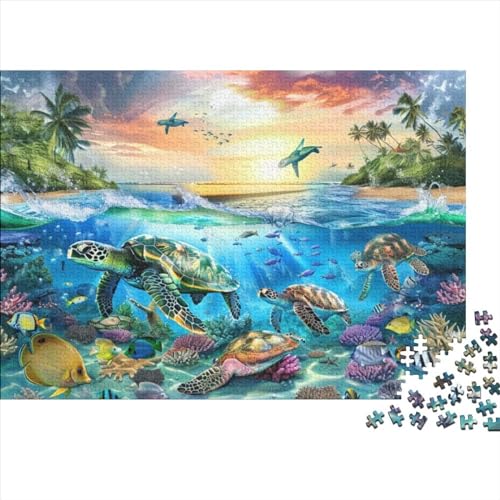 Green Sea Turtle Puzzles Für Erwachsene 1000 Teile Puzzles Für Erwachsene, Puzzle 1000 Teile Für Erwachsene Anspruchsvolle Puzzlespiele 1000pcs (75x50cm) von CPXSEMAZA