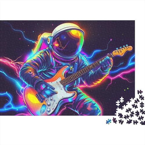 Guitar Astronaut Puzzles 300 Teile Für Erwachsene Puzzles Für Erwachsene 300 Teile Puzzle Lernspiele 300pcs (40x28cm) von CPXSEMAZA