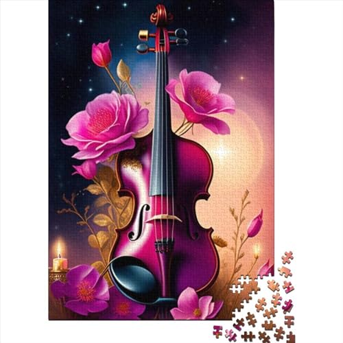 Guitar Puzzles Für Erwachsene Für Erwachsene, 1000-teiliges Puzzle, 1000-teiliges Puzzle, Einzigartige Heimdekoration Und Geschenke, 1000-teiliges Puzzle, Spielzeug Und Spiele 1000pcs (75x50cm) von CPXSEMAZA