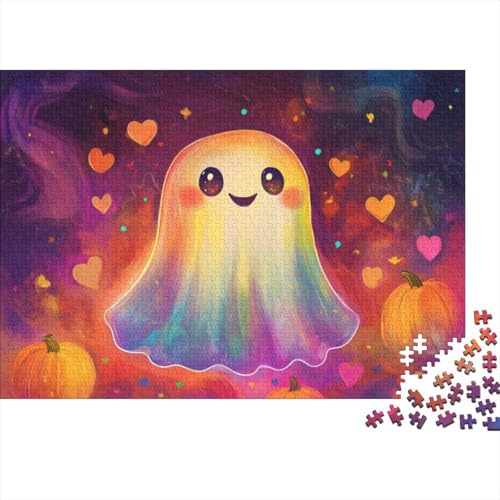 Happy Halloween Puzzle, 300 Teile Puzzle, Erwachsene Puzzle, Einzigartiges Puzzle, Familienpuzzle, Denkspiel 300pcs (40x28cm) von CPXSEMAZA