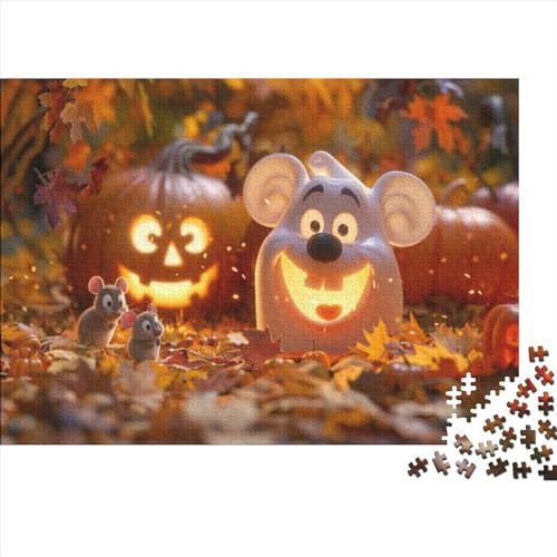 Happy Halloween Puzzle 1000 Teile,Puzzle Für Erwachsene, Impossible Puzzle,Geschicklichkeitsspiel Für Die Ganze Familie,Home Dekoration Puzzle 1000pcs (75x50cm) von CPXSEMAZA