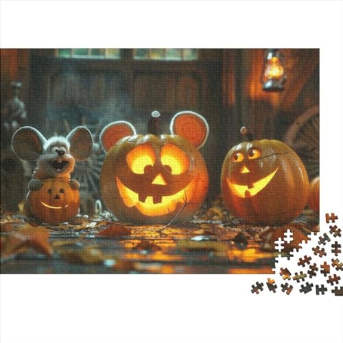 Happy Halloween Puzzle 300 Teilepuzzle 3D Erwachsene Home Dekoration Puzzle Geschicklichkeitsspiele Erwachsenen Puzzle Ab 12 Jahren 300pcs (40x28cm) von CPXSEMAZA