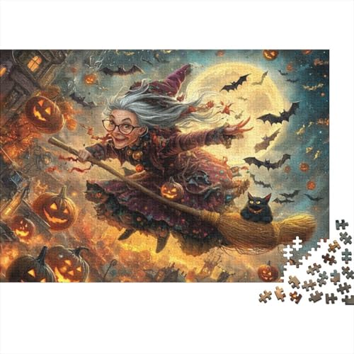 Happy Halloween Puzzles Für Erwachsene 300 Teile Puzzle 300 Teile Impossible Puzzle 300 Puzzles Für Erwachsene Spielzeug Und Spiele 300pcs (40x28cm) von CPXSEMAZA