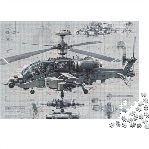 Helicopter Puzzle – 300-teiliges Puzzle Mit Vollständig Ineinandergreifenden Und Zufällig Geformten Teilen – Puzzles 300 Teile Für Erwachsene 300pcs (40x28cm) von CPXSEMAZA