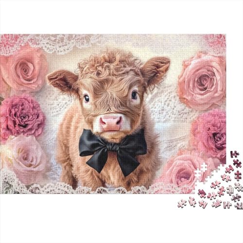 Highland Cattle Puzzle Für Erwachsene 1000 Highland Cow Puzzle 1000 Teile Für Erwachsene 1000pcs (75x50cm) von CPXSEMAZA