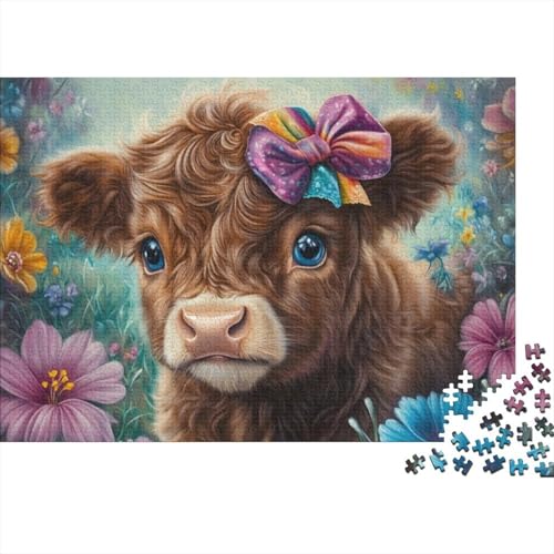 Highland Cow Puzzle Für Erwachsene, 1000 Teile, Puzzle Für Erwachsene, Lernspiel, Herausforderungsspielzeug Highland Cattle 1000-teiliges Puzzle Für Erwachsene Und Kinder. Lernspiele, Heimdekoration 1 von CPXSEMAZA